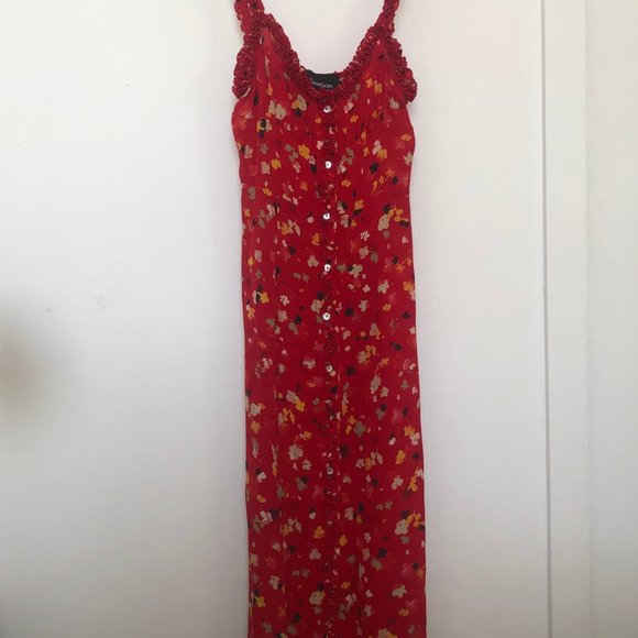 Realisation Par Juliet Dress in Rouge Fleur Sz S - Picture 6 of 8
